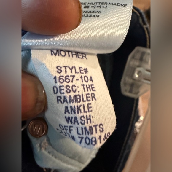 MOTHER The Rambler Leg Ankle wash Jeans Size 28 - Picture 15 of 15